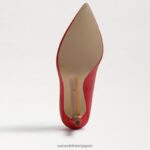 jp Sam Edelman 女性 ヘーゼル色のポインテッドトゥヒール パリジャンレッドレザー 4NFV0P137 履物 - Image 6