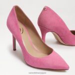 jp Sam Edelman 女性 ヘーゼル色のポインテッドトゥヒール 紙吹雪ピンクスエード 4NFV0P167 履物 - Image 6