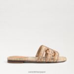 jp Sam Edelman 女性 ベイ マルチカラー スライド サンダル 天然マルチラフィア 4NFV0P591 履物 - Image 2