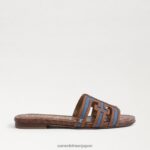 jp Sam Edelman 女性 ベイ マルチカラー スライド サンダル ウォッシュドインディゴ 4NFV0P590 履物 - Image 2
