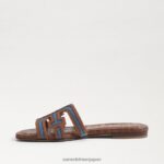 jp Sam Edelman 女性 ベイ マルチカラー スライド サンダル ウォッシュドインディゴ 4NFV0P590 履物 - Image 4