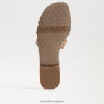 jp Sam Edelman 女性 ベイ マルチカラー スライド サンダル 天然マルチラフィア 4NFV0P591 履物 - Image 6