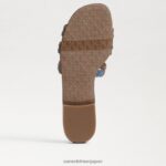 jp Sam Edelman 女性 ベイ マルチカラー スライド サンダル ウォッシュドインディゴ 4NFV0P590 履物 - Image 6