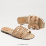 jp Sam Edelman 女性 ベイ マルチカラー スライド サンダル 天然マルチラフィア 4NFV0P591 履物 - Image 7