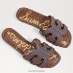 jp Sam Edelman 女性 ベイ マルチカラー スライド サンダル ウォッシュドインディゴ 4NFV0P590 履物 - Image 7