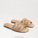 jp Sam Edelman 女性 ベイ マルチカラー スライド サンダル 天然マルチラフィア 4NFV0P591 履物
