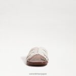 jp Sam Edelman 女性 ベイスライドサンダル ホワイトパテント 4NFV0P22 履物 - Image 3