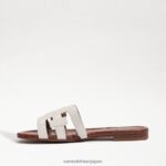 jp Sam Edelman 女性 ベイスライドサンダル ホワイトパテント 4NFV0P22 履物 - Image 4