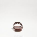jp Sam Edelman 女性 ベイスライドサンダル ホワイトパテント 4NFV0P22 履物 - Image 5