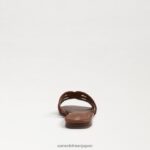jp Sam Edelman 女性 ベイラディアント スライドサンダル ダークバーボン 4NFV0P578 履物 - Image 5