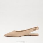 jp Sam Edelman 女性 ホイットニー スリングバック ポインテッドトゥ フラット マカダミア 4NFV0P738 履物 - Image 4