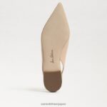 jp Sam Edelman 女性 ホイットニー スリングバック ポインテッドトゥ フラット マカダミア 4NFV0P738 履物 - Image 6