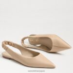 jp Sam Edelman 女性 ホイットニー スリングバック ポインテッドトゥ フラット マカダミア 4NFV0P738 履物 - Image 7