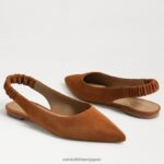 jp Sam Edelman 女性 ホイットニー スリングバック ポインテッドトゥ フラット フロンティアブラウン 4NFV0P739 履物 - Image 7