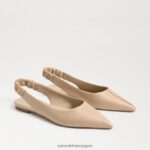 jp Sam Edelman 女性 ホイットニー スリングバック ポインテッドトゥ フラット マカダミア 4NFV0P738 履物