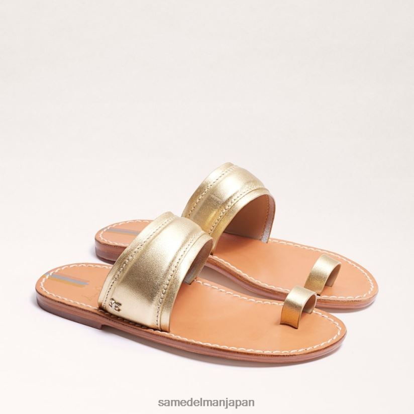 jp_sam_edelman_e5a5b3e680a7_e3839ee383abe382aee38383e38388_e38388e382a5e383aae383b3e382b0e382b5e383b3e38380e383ab_e382a2e383b3.jpg jp Sam Edelman 女性 マルギット トゥリングサンダル アンバーゴールド 4NFV0P257 履物 - Image 1