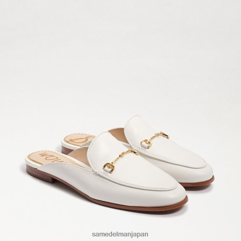 jp_sam_edelman_e5a5b3e680a7_e383aae3838be383bce38393e38383e38388e383a9e38390_e6988ee3828be38184e799bde38184e99da9_4nfv0p80_e5b1a5.jpg jp Sam Edelman 女性 リニービットラバ 明るい白い革 4NFV0P80 履物 - Image 1
