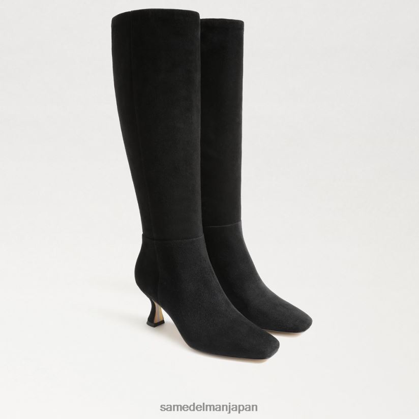 jp_sam_edelman_e5a5b3e680a7_e383aae383bce3838be383bce3838fe382a4e38396e383bce38384_e9bb92e38184e382b9e382a8e383bce38389_4nfv0p825.jpg jp Sam Edelman 女性 リーニーハイブーツ 黒いスエード 4NFV0P825 履物 - Image 1