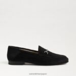 jp Sam Edelman 女性 ロレインビットローファー ブラックベルベット 4NFV0P36 履物 - Image 2