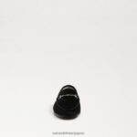jp Sam Edelman 女性 ロレインビットローファー ブラックベルベット 4NFV0P36 履物 - Image 3