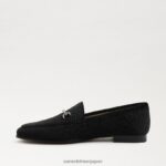 jp Sam Edelman 女性 ロレインビットローファー ブラックベルベット 4NFV0P36 履物 - Image 4