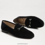 jp Sam Edelman 女性 ロレインビットローファー ブラックベルベット 4NFV0P36 履物 - Image 7