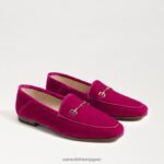 jp Sam Edelman 女性 ロレインビットローファー ラズベリーベルベット 4NFV0P35 履物