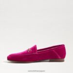 jp Sam Edelman 女性 ロレインビットローファー ラズベリーベルベット 4NFV0P35 履物 - Image 4