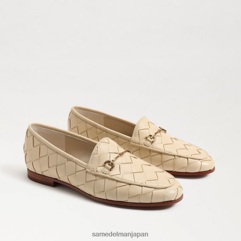 jp_sam_edelman_e5a5b3e680a7_e383ade383ace383bce3838c_e382a6e383bce38396e383b3_e38393e38383e38388_e383ade383bce38395e382a1e383b.jpg jp Sam Edelman 女性 ロレーヌ ウーブン ビット ローファー 卵殻 4NFV0P517 履物 - Image 1