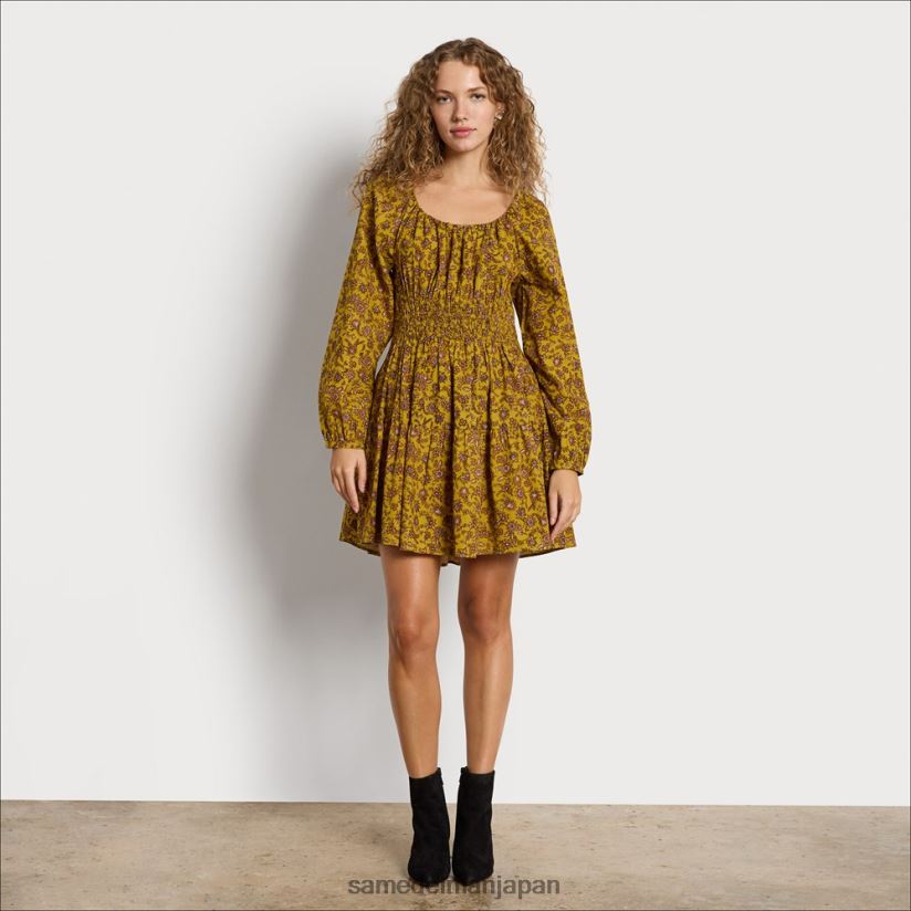jp_sam_edelman_e5a5b3e680a7_e383ade383bce383a9e3839fe3838be38389e383ace382b9_e382aae383aae383bce38396e382aae382a4e383ab_4nfv0p123.jpg jp Sam Edelman 女性 ローラミニドレス オリーブオイル 4NFV0P1236 衣服 - Image 1