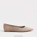 jp Sam Edelman 女性 ワンダ ポインテッドトゥフラット カプチーノ スエード 4NFV0P485 履物 - Image 2