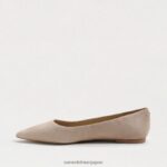 jp Sam Edelman 女性 ワンダ ポインテッドトゥフラット カプチーノ スエード 4NFV0P485 履物 - Image 4