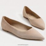 jp Sam Edelman 女性 ワンダ ポインテッドトゥフラット カプチーノ スエード 4NFV0P485 履物 - Image 7
