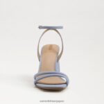 jp Sam Edelman 女性 起亜ブロックヒールサンダル オスロブルー 4NFV0P111 履物 - Image 3