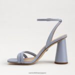 jp Sam Edelman 女性 起亜ブロックヒールサンダル オスロブルー 4NFV0P111 履物 - Image 4