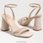 jp Sam Edelman 女性 起亜ブロックヒールサンダル カプチーノ スエード 4NFV0P118 履物 - Image 7