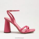 jp Sam Edelman 女性 起亜ブロックヒールサンダル カーマインローズレザー 4NFV0P107 履物 - Image 2