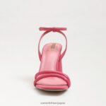 jp Sam Edelman 女性 起亜ブロックヒールサンダル カーマインローズレザー 4NFV0P107 履物 - Image 3