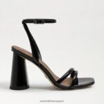 jp Sam Edelman 女性 起亜ブロックヒールサンダル ブラックパテント 4NFV0P114 履物 - Image 2