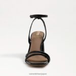 jp Sam Edelman 女性 起亜ブロックヒールサンダル ブラックパテント 4NFV0P114 履物 - Image 3