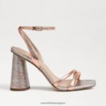 jp Sam Edelman 女性 起亜ブロックヒールサンダル ローズゴールド 4NFV0P112 履物 - Image 2
