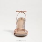 jp Sam Edelman 女性 起亜ブロックヒールサンダル ローズゴールド 4NFV0P112 履物 - Image 3