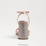 jp Sam Edelman 女性 起亜ブロックヒールサンダル ローズゴールド 4NFV0P112 履物 - Image 5