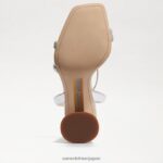 jp Sam Edelman 女性 起亜ブロックヒールサンダル 柔らかいシルバーの革 4NFV0P104 履物 - Image 6