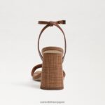 jp Sam Edelman 女性 起亜ブロックヒールサンダル 濃厚なコニャック 4NFV0P109 履物 - Image 5