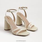 jp Sam Edelman 女性 起亜ブロックヒールサンダル 磁器 4NFV0P116 履物