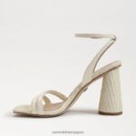 jp Sam Edelman 女性 起亜ブロックヒールサンダル 磁器 4NFV0P116 履物 - Image 4