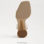 jp Sam Edelman 女性 起亜ブロックヒールサンダル 磁器 4NFV0P116 履物 - Image 6