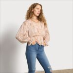 jp Sam Edelman 女性 長袖バーモントトップ クチナシ 4NFV0P1293 衣服 - Image 3