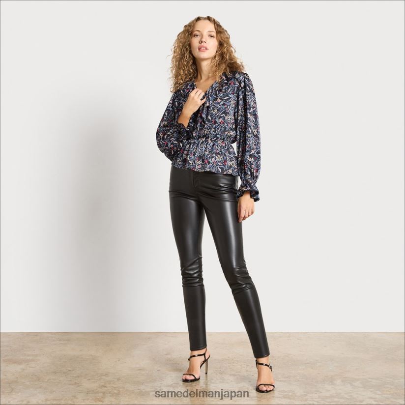 jp_sam_edelman_e5a5b3e680a7_e995b7e8a296e38390e383bce383a2e383b3e38388e38388e38383e38397_e3839ae382a4e382bae383aae383bce38396.jpg jp Sam Edelman 女性 長袖バーモントトップ ペイズリーブラック 4NFV0P1242 衣服 - Image 1